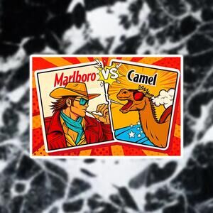 Marlboro VS Cigarettes Marlboro Man Camel Joe Fight Marvel Themed Laptop Xbox PS
